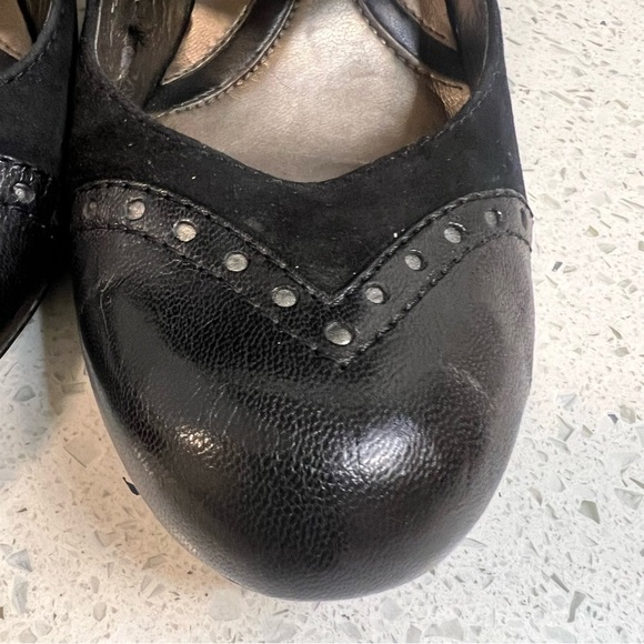 NATURALIZER N5 Comfort Annabelle Leather & Suede Black Pumps 3" Heels Slip On - Picture 11 of 12